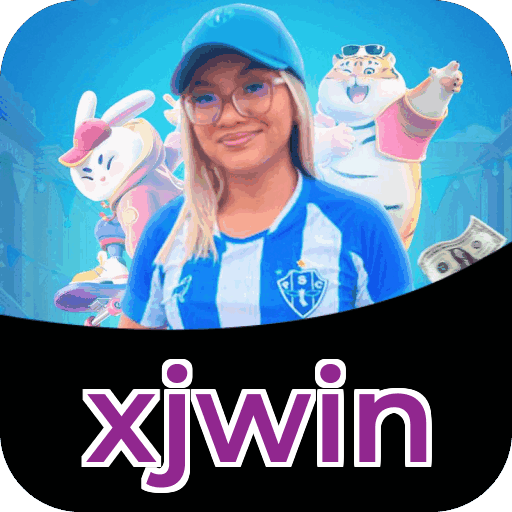 Interface do aplicativo xjwin mostrando jogos disponíveis no iOS e Android
